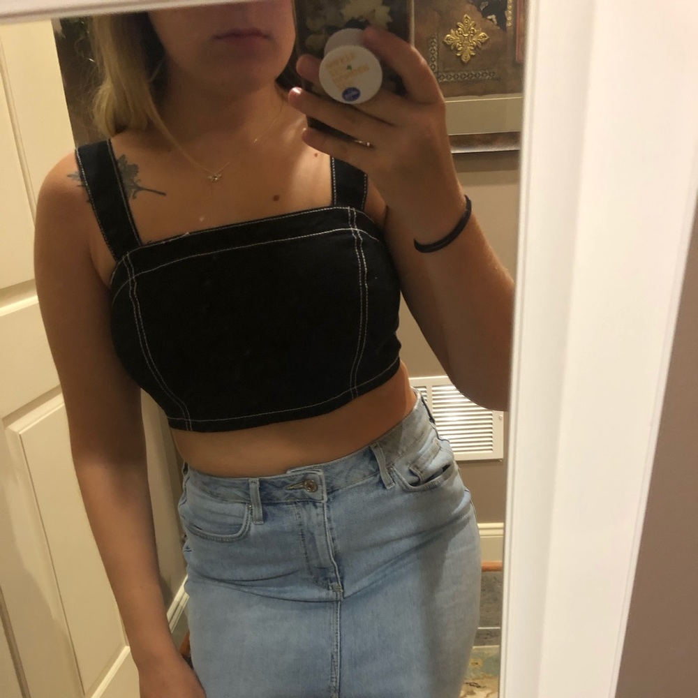 Forever 21 Black Crop Top